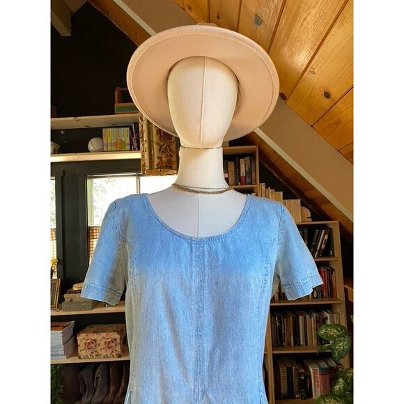 90s Denim Romper Dress - Picture 4 of 7